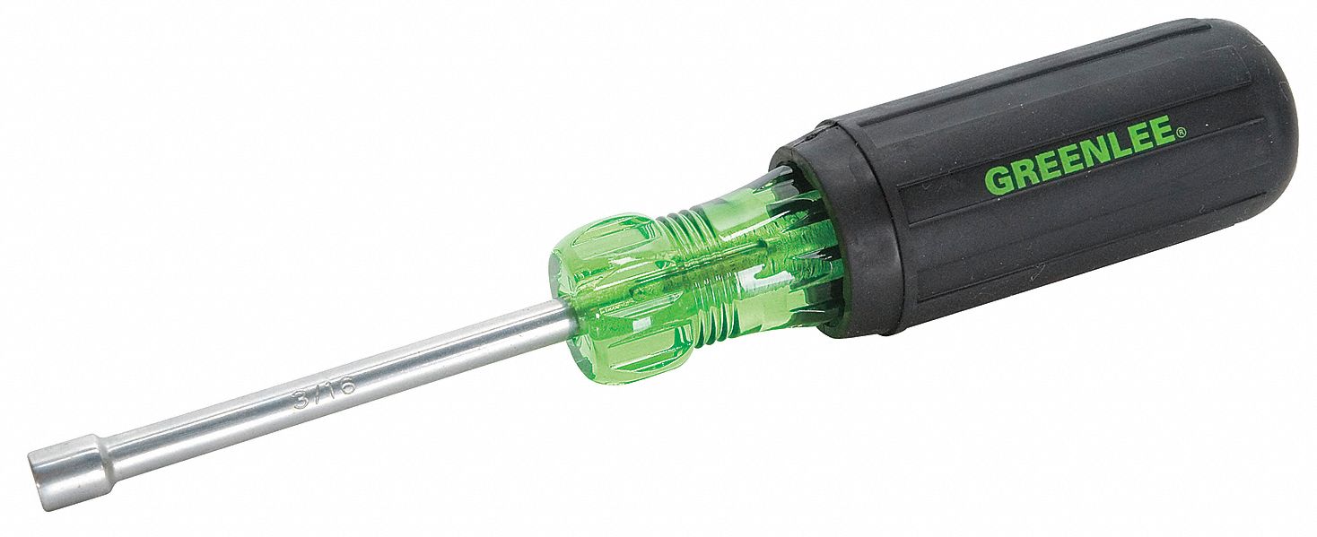 GREENLEE Nut Driver, 3/16", Hollow, 3" 5KPK2025311C Grainger