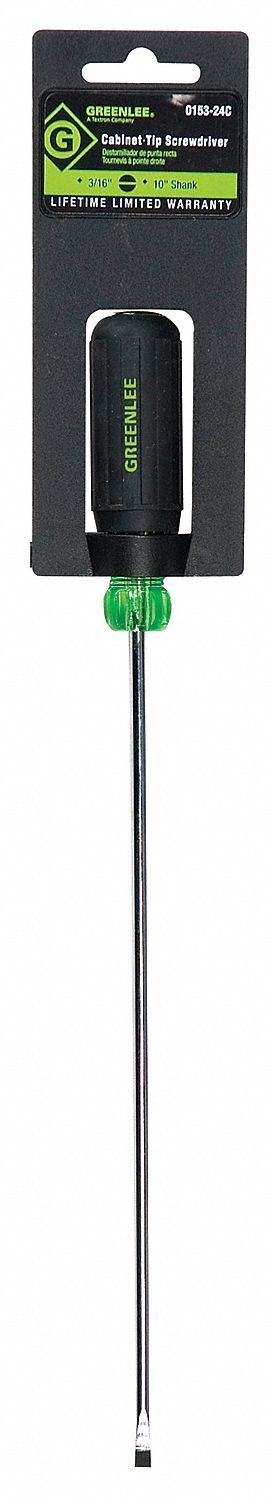 Screwdriver, Cabinet, 3/16x10",