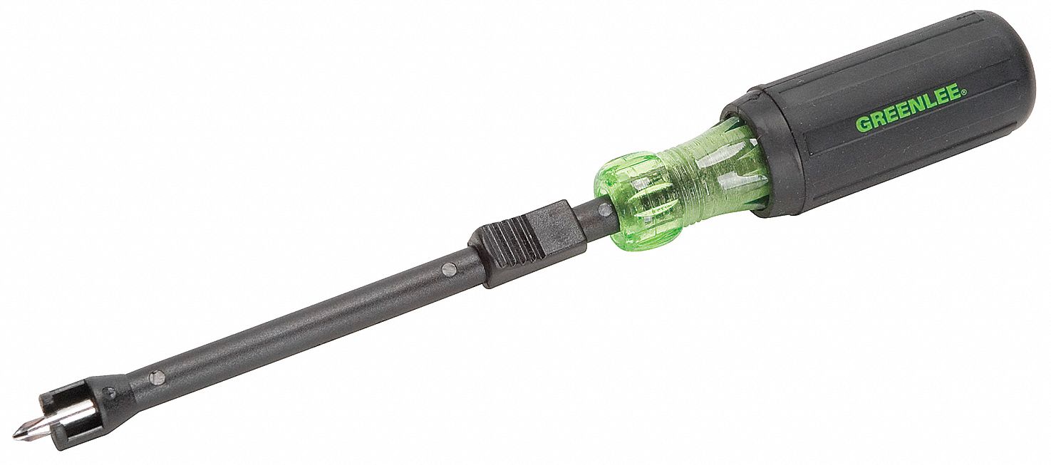 SCREW-HOLDING PHILLIPS SCREWDRIVER, #0 TIP SIZE, 6 1/2 IN OVERALL L, 4 IN SHANK L