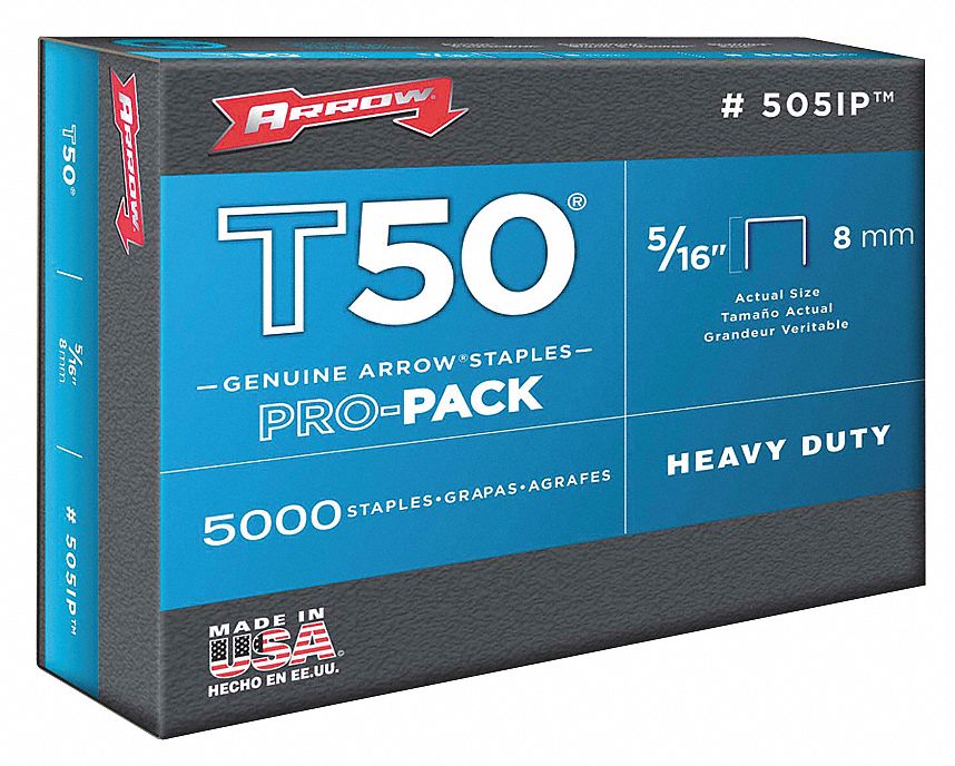 Arrow Fastener 505IP Genuine T50 5/16-inch Staples 5 000-pack for sale online 