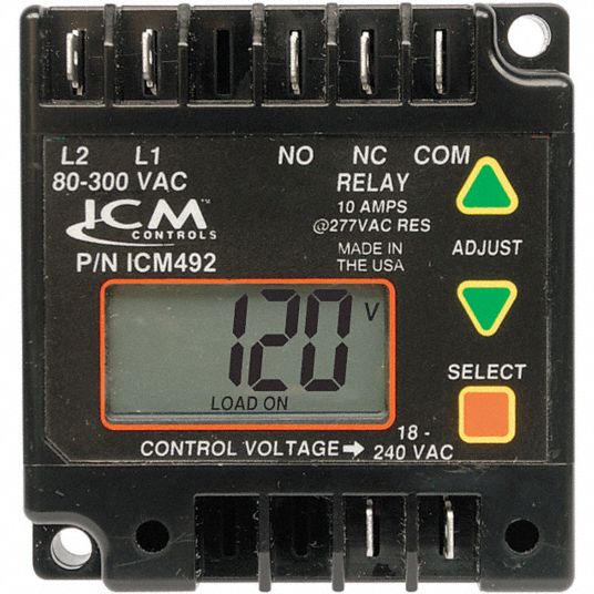 ICM Line Voltage Monitor, Manual or Automatic Reset, 80 to 300 Voltage