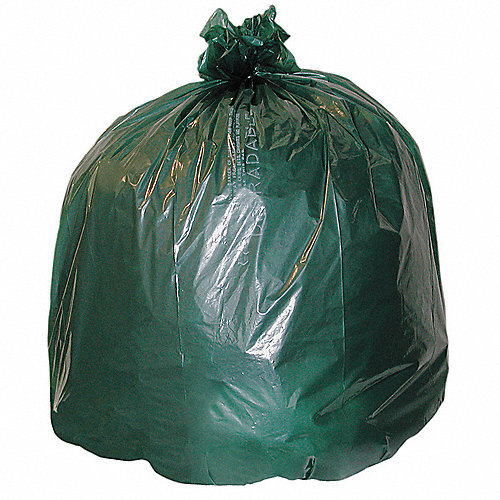 ABILITY ONE Bolsas de Basura Biodegradables, Capacidad 32 gal., 33" x 48", Material Biodegradable, Color Verde, 50 - Bolsas para Basura - 5KPZ2 | 8105-01-568-1544 - Grainger México