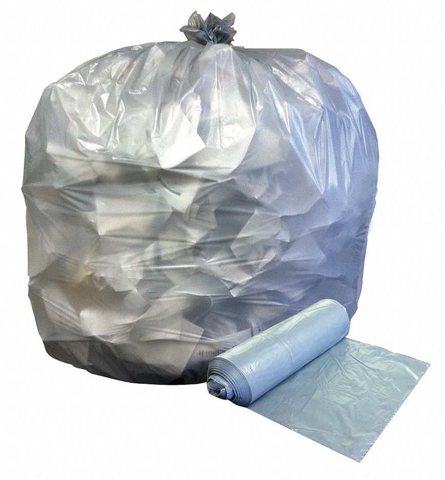 Light Trash Bags 1 Each Clear Ability One 4 gal Flat Pack of 2000 8105-01-517-0803