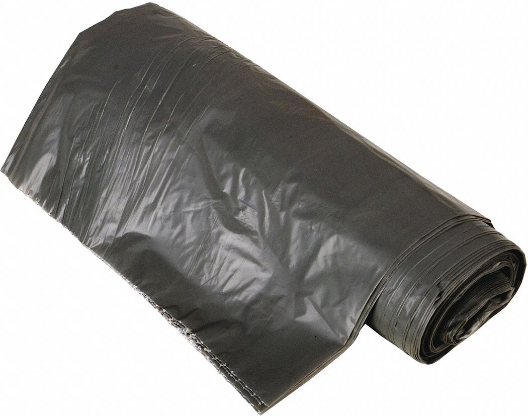 gray trash bags