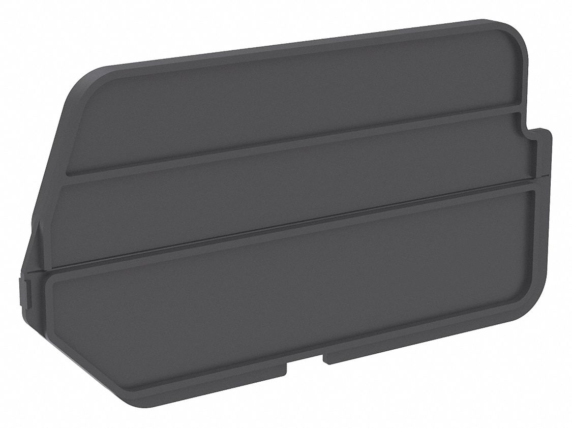 BinDivider 14inL Plastic Black PK6