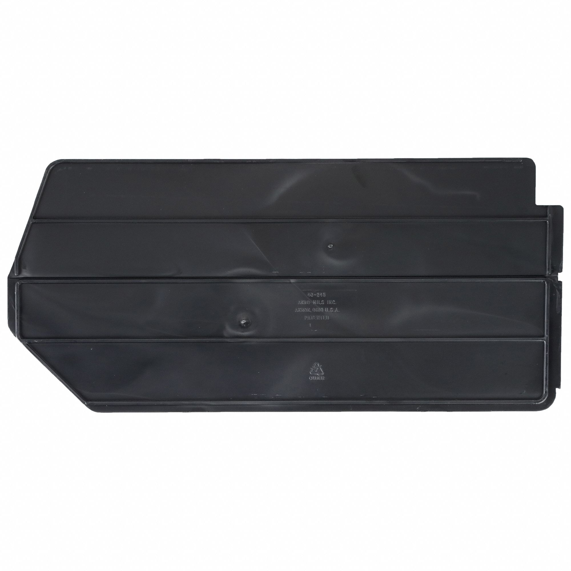 BIN DIVIDER, 14 IN X 6¾ IN, BLACK, 6 PK