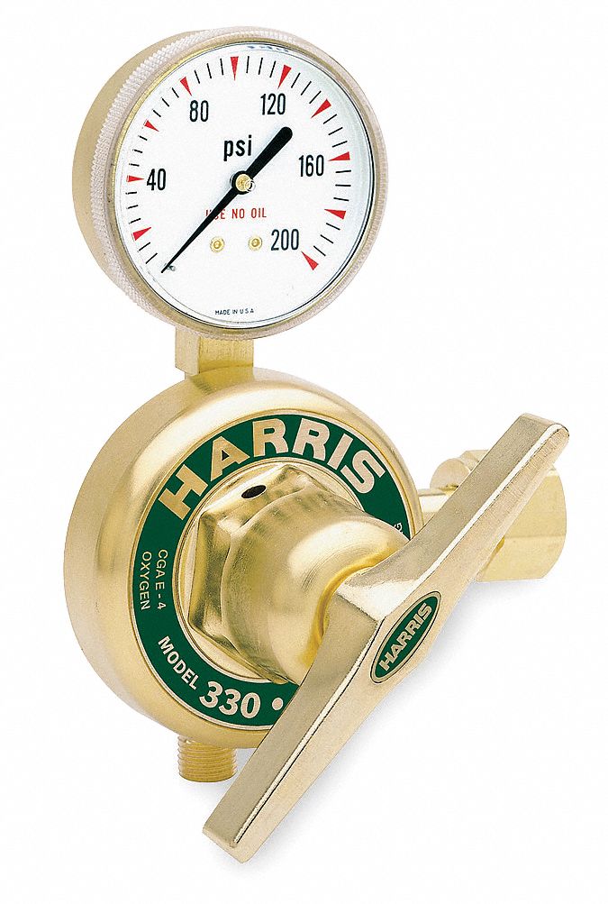 Harris 425-125-320 Pressure Regulator Brass 0-125 PSIG 