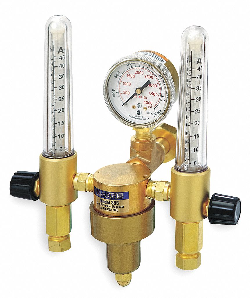 5KZ68 - Flowmeter Reg Cyl Ar Helium CGA-580