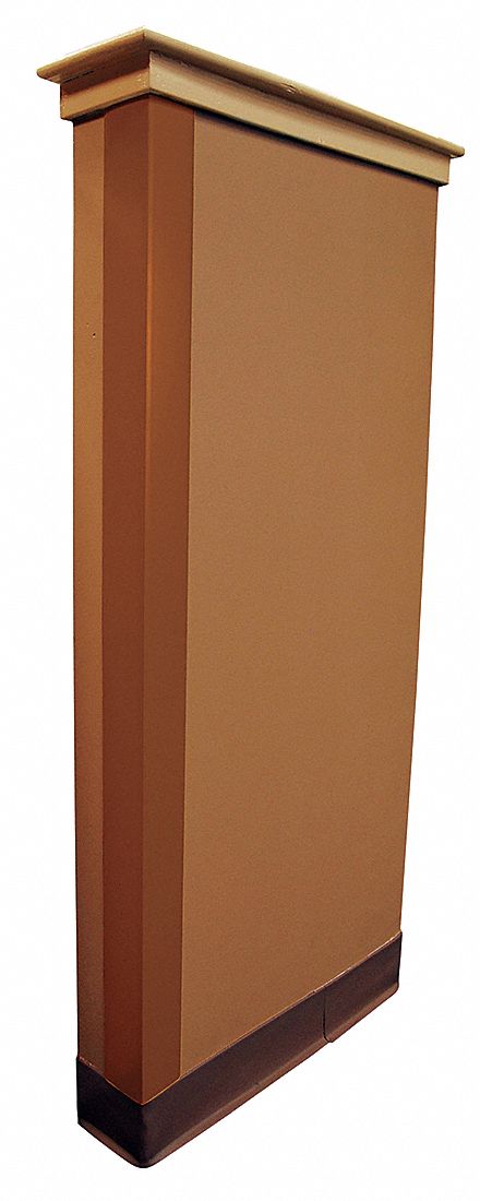 Gray PVC Corner Guard - 3x48 Inch Adhesive Backed Wall Protection