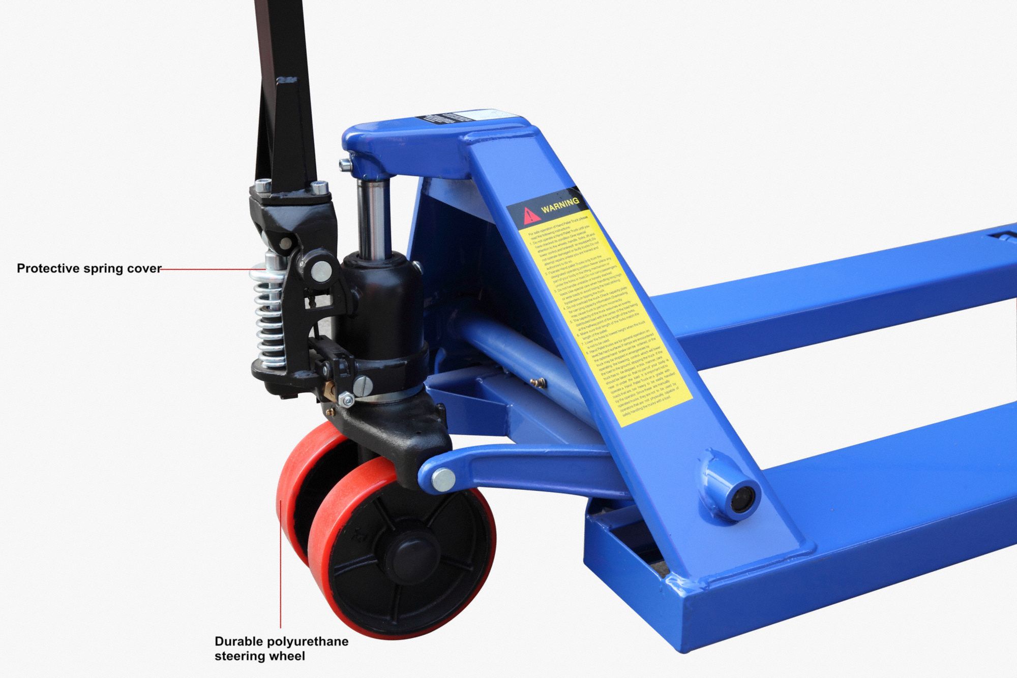 GRAINGER APPROVED General Purpose Manual Pallet Jack, 4,400 lb Load Capacity, 63 in x 27 in x 48