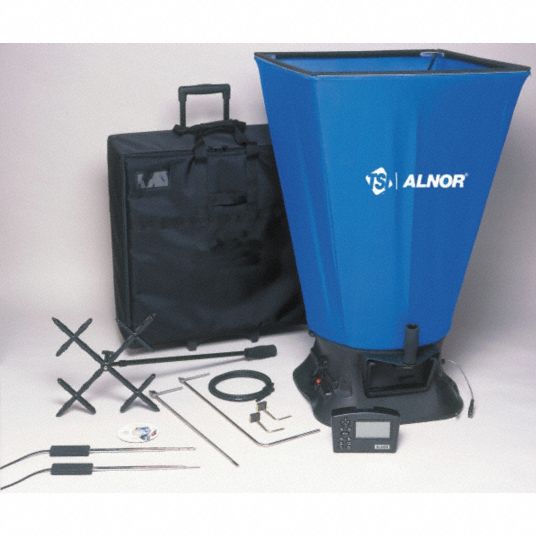 ALNOR Digital Electronic Balometer, Hoods Included 2 x 2, CFM Range 25
