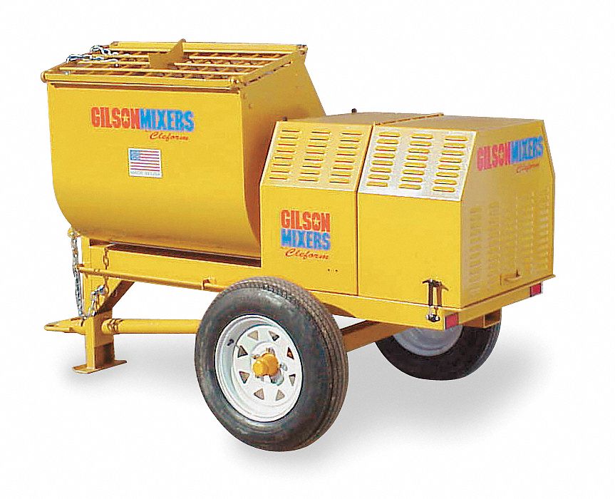 GILSON Mortar Plaster Mixer, 8 Cu. Ft. 5LC18800MP Grainger