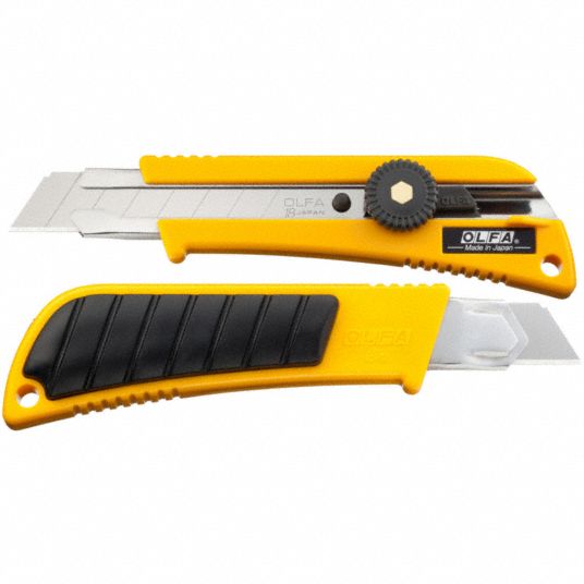 OLFA OLF-L-2 Snap-Off Blade Cutter Rubber Grip HD Cutter, Snap-Off Blade  Cutter - Utility Knives 