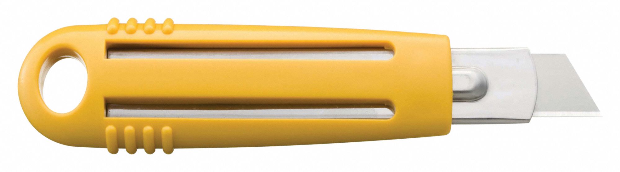 Safety Knife,5-3/4 in.,Black/Yellow