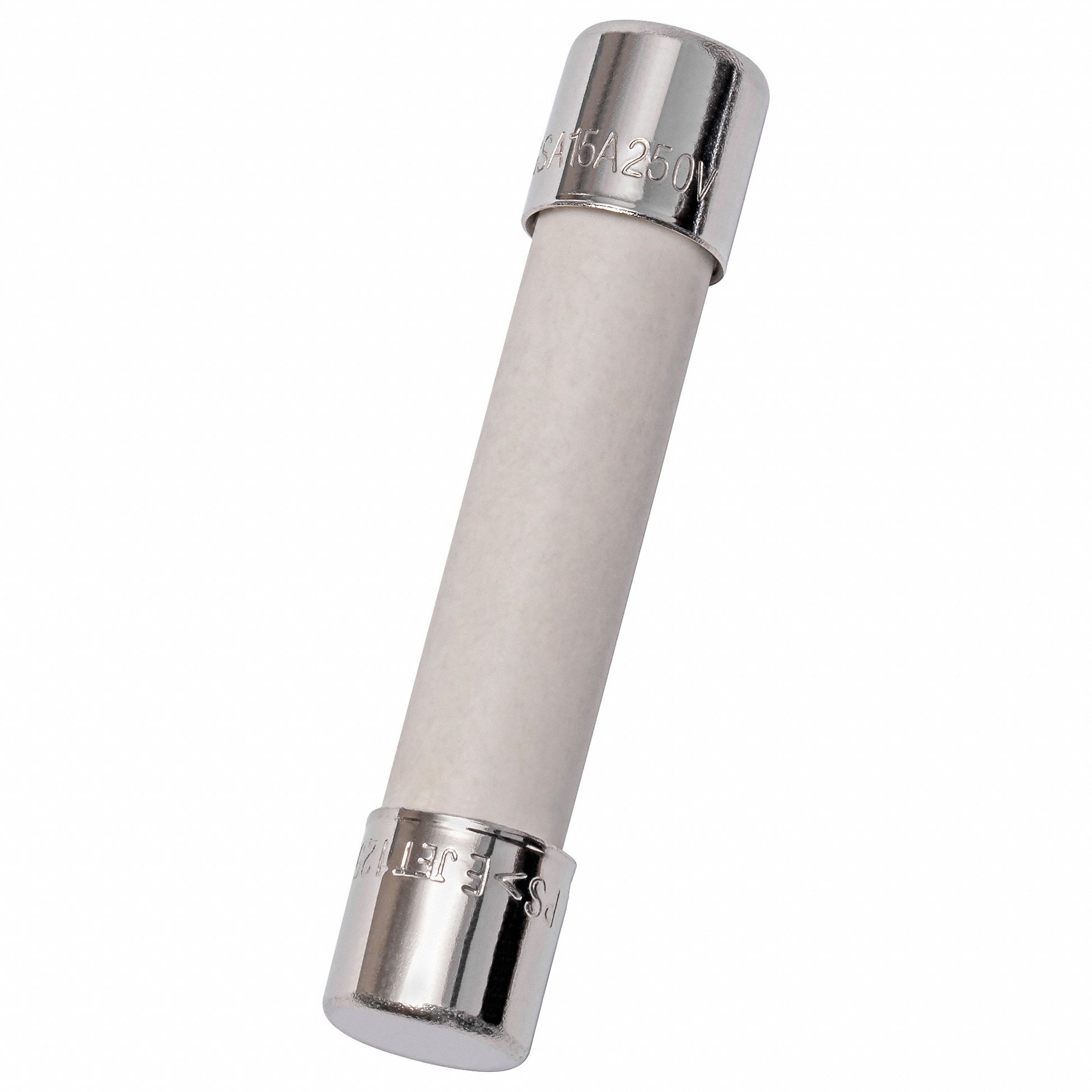 Fuse: GSA Series, Time-Delay, 15 A, 250 V AC, Non-Indicating, 1/4 in x 1 1/4 in