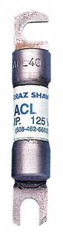 Forklift Limiter Fuse: Bolt-On, Time-Delay, 50 A, 72 V DC, Non-Indicating, DC Only