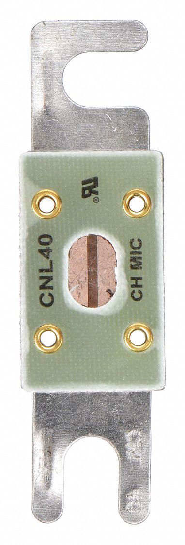 Forklift Limiter Fuse: Bolt-On, Time-Delay, 40 A, 80 V DC, Indicating, AC- & DC-Compatible