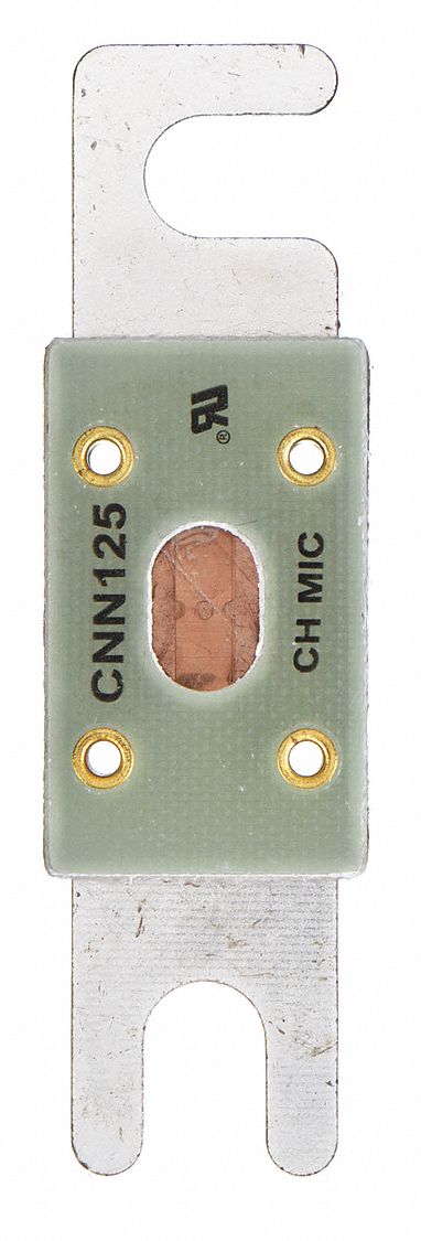 Forklift Limiter Fuse: Bolt-On, Very-Fast-Acting, 125 A, 80 V DC, Indicating