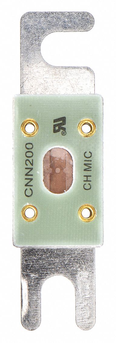 Forklift Limiter Fuse: Bolt-On, Very-Fast-Acting, 200 A, 80 V DC, Indicating