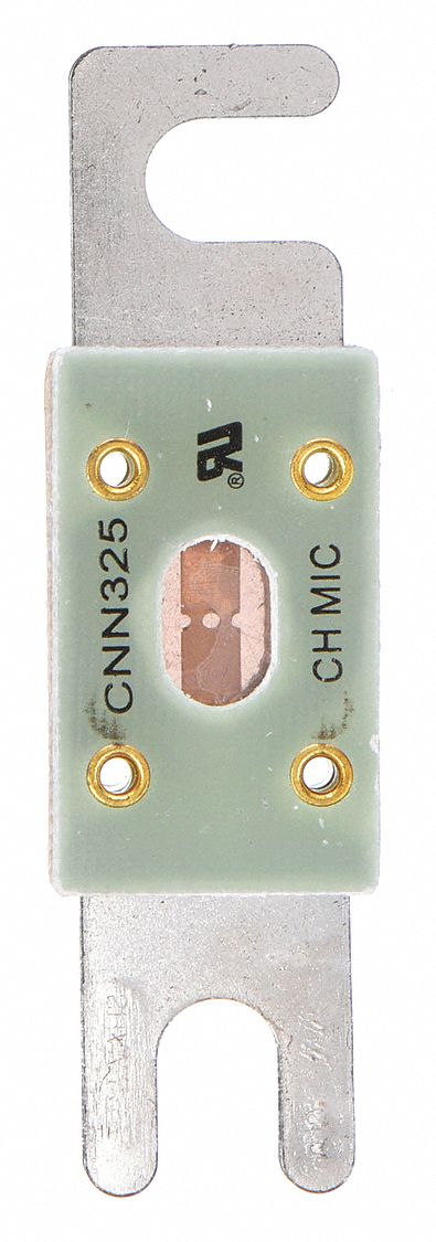 Forklift Limiter Fuse: Bolt-On, Very-Fast-Acting, 325 A, 80 V DC, Indicating