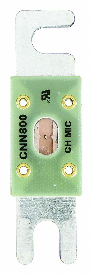 Forklift Limiter Fuse: Bolt-On, Very-Fast-Acting, 800 A, 80 V DC, Indicating