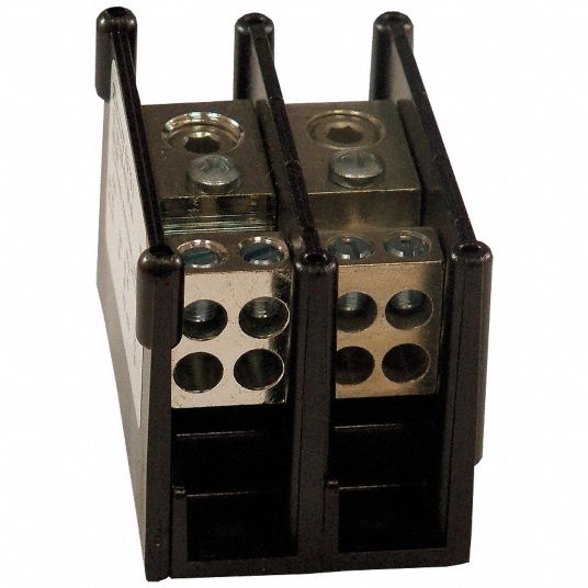 MERSEN Distribution Block, Number of Poles 2, Primary Wire Range (AWG