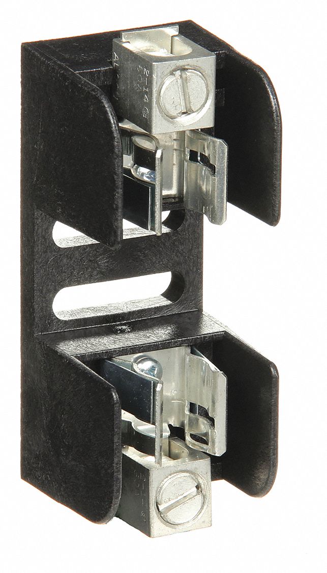 Fuse Block: Open Block Design, 1 Pole, 250 V AC, Box Lug, Non-Indicating