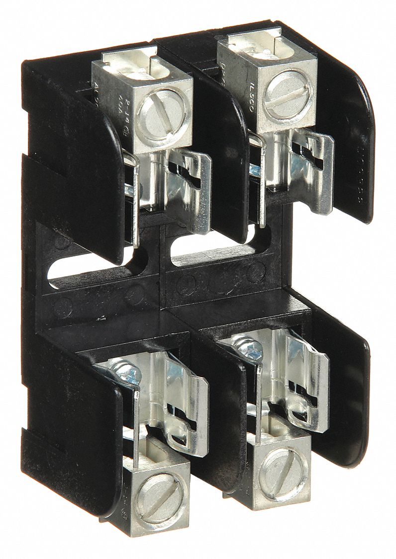 FUSE BLOCK, FITS INDUSTRIAL FUSE TYPE, 2 POLES, 0 TO 30 A, 250V AC/DC