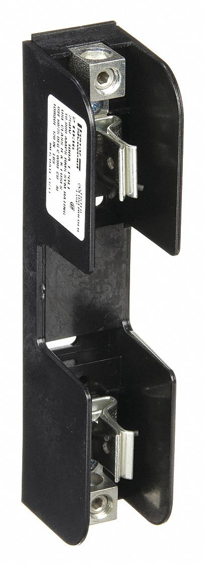 Fuse Block: Open Block Design, 1 Pole, 250 V AC, Box Lug, Non-Indicating