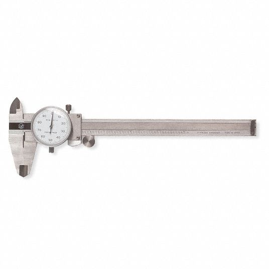 Westward Dial Caliper Range 0 To 8 Range Per Revolution 0 100 In Long Form Calibration Certificate No 5ld60 5ld60 Grainger