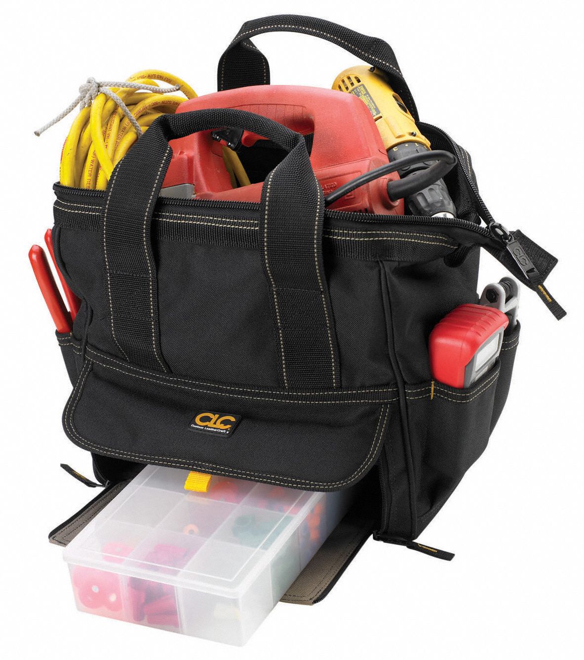 CLC Polyester, Tool Bag, Number of Pockets 14, 12 in Overall Width, 12
