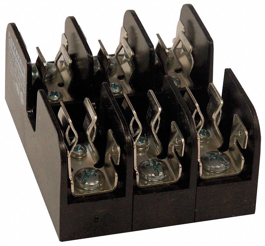 MERSEN Fuse Block, Midget, 0 to 30 A, Fuse UL Class Midget, 600V AC/DC