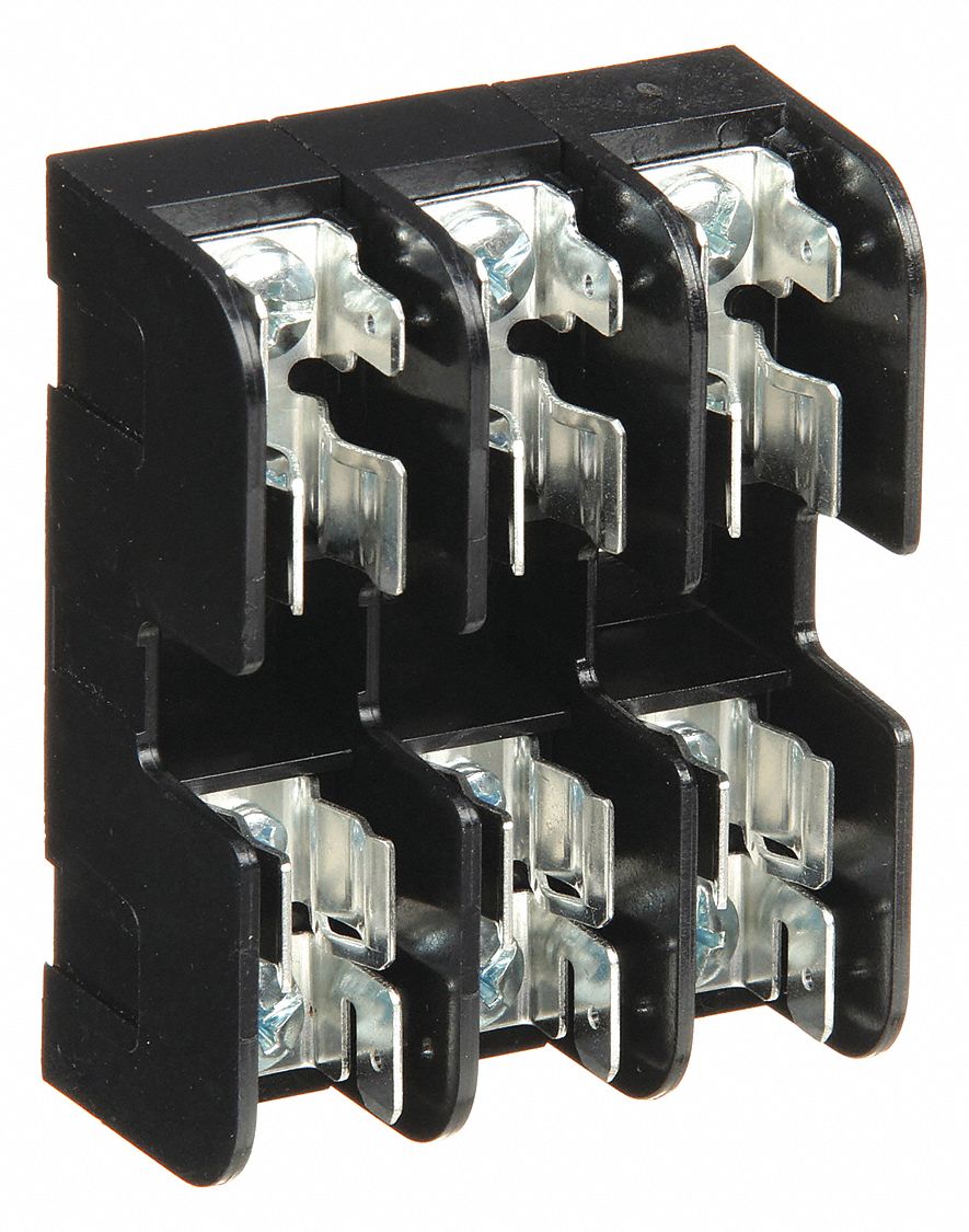 MERSEN, Fits Midget Fuse Type, 3 Poles, Fuse Block 5LDA130313 Grainger