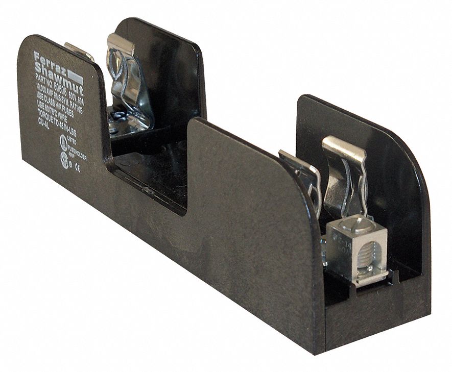 FUSE BLOCK, FITS INDUSTRIAL FUSE TYPE, 1 POLE, 31 TO 60 A, 600V AC/DC