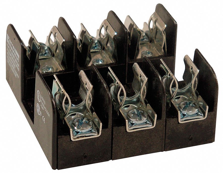 MERSEN Fuse Block Fits Industrial Fuse Type, 3 Poles, 0 to 30 A, 250V