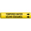 Tempered Water Snap-On Pipe Markers