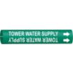 Tower Water Supply Snap-On Pipe Markers