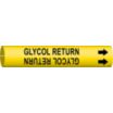 Glycol Return Snap-On Pipe Markers
