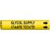 Glycol Supply Snap-On Pipe Markers