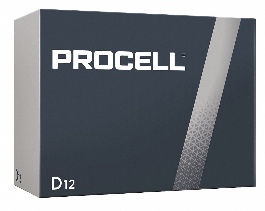 Duracell Procell D Battery Alkaline Everyday 1 5v Dc Pk 12 5le21 Pc1300 Grainger