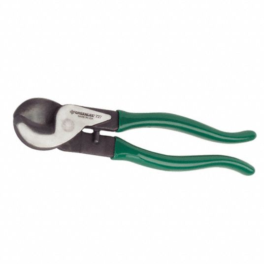 GREENLEE High Leverage Cable Cutter: Steel Handle, Shear, For 2 AWG Max Dia  Aluminum Electric Cable