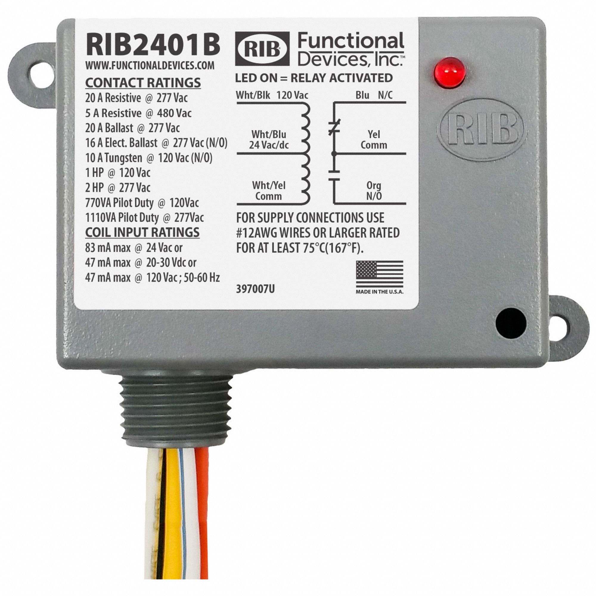 RELAIS PRE CABLE SPDT