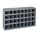 PIGEONHOLE BIN UNIT, 34 IN X 12 IN X 18 IN, 32 COMPARTMENTS, 4 IN X 12 IN X 4½ IN