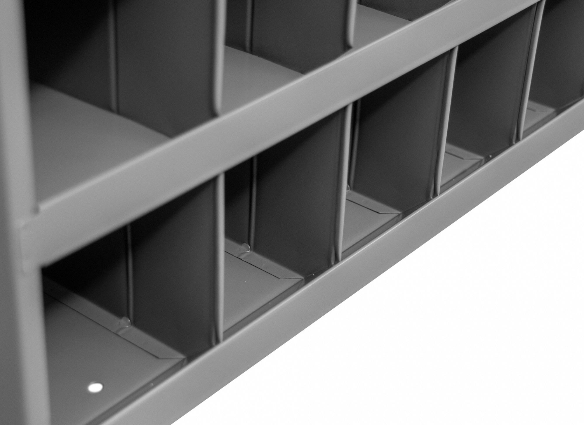 DURHAM MFG Pigeonhole Bin Unit 34 in x 12 in x 12 in, 16 Compartments
