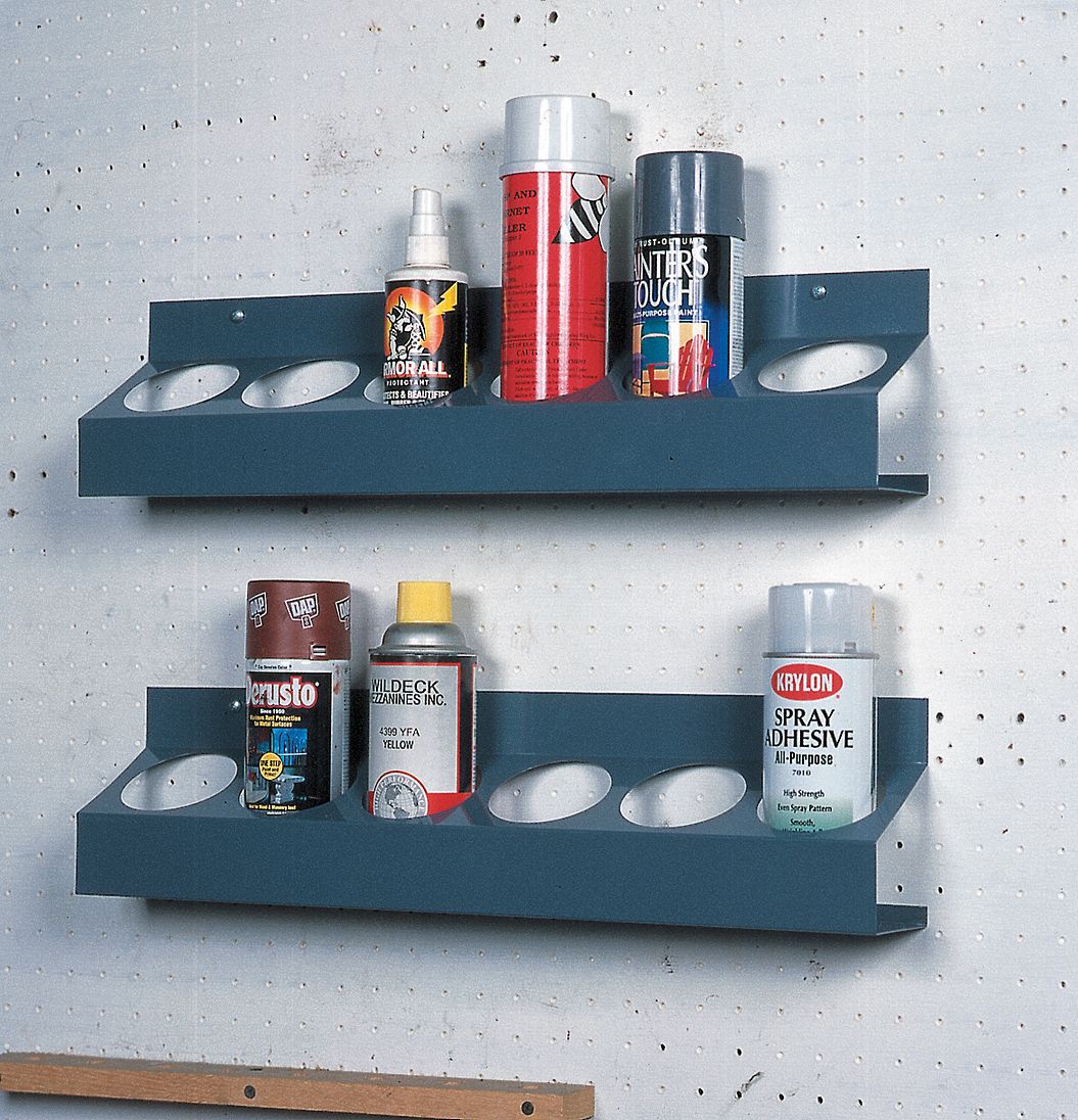 Durham 385-95 Gray Cold Rolled Steel 6 Sections Aerosol Can Caddy 21-1/2" Widt for sale online 