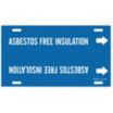 Asbestos Free Insulation Strap-On Pipe Markers