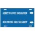 Asbestos Free Insulation Strap-On Pipe Markers