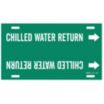 Chilled Water Return Strap-On Pipe Markers