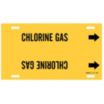Chlorine Gas Strap-On Pipe Markers