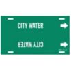City Water Strap-On Pipe Markers
